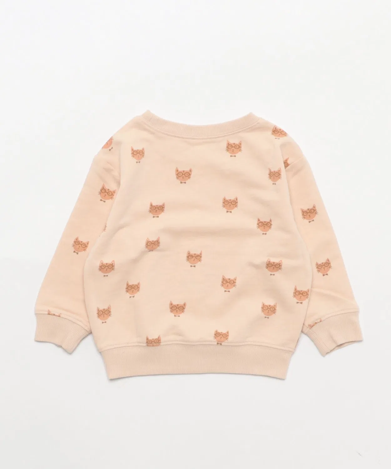 Детский свитшот с принтом Cool Cat Rylee + Cru, Ivory — фото 2