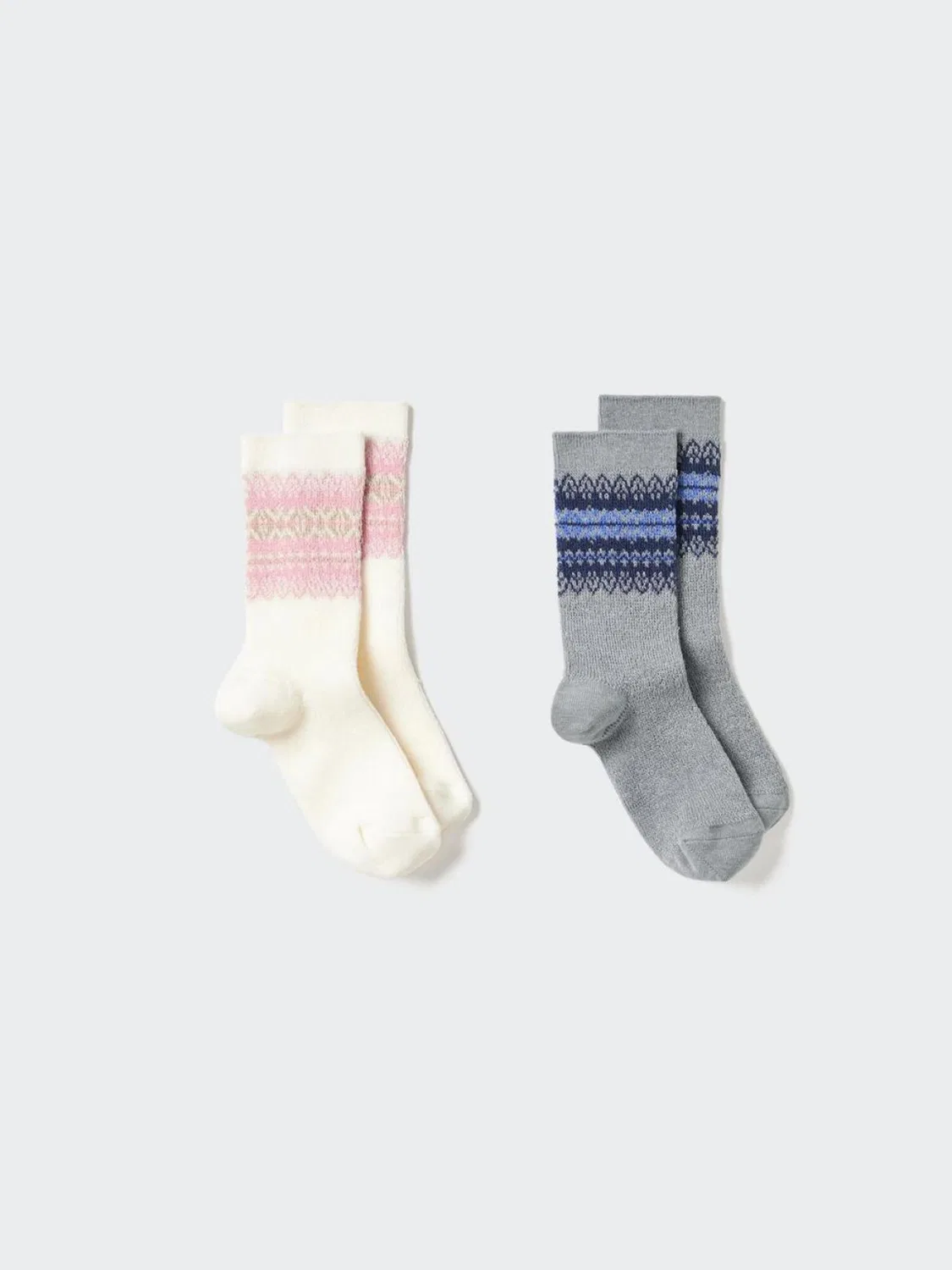 Детские носки HEATTECH 2 пары Uniqlo, розовый