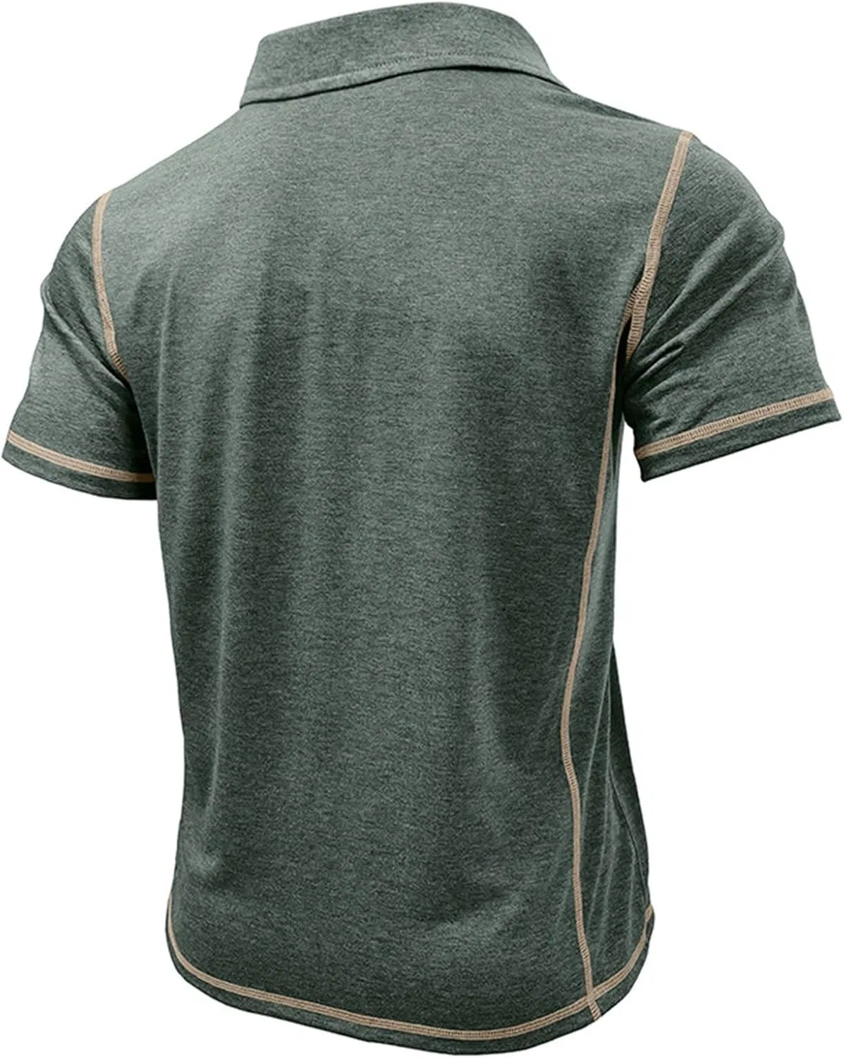 Мужская футболка поло спортивная Athletic Golf T-Shirts, Green — фото 4