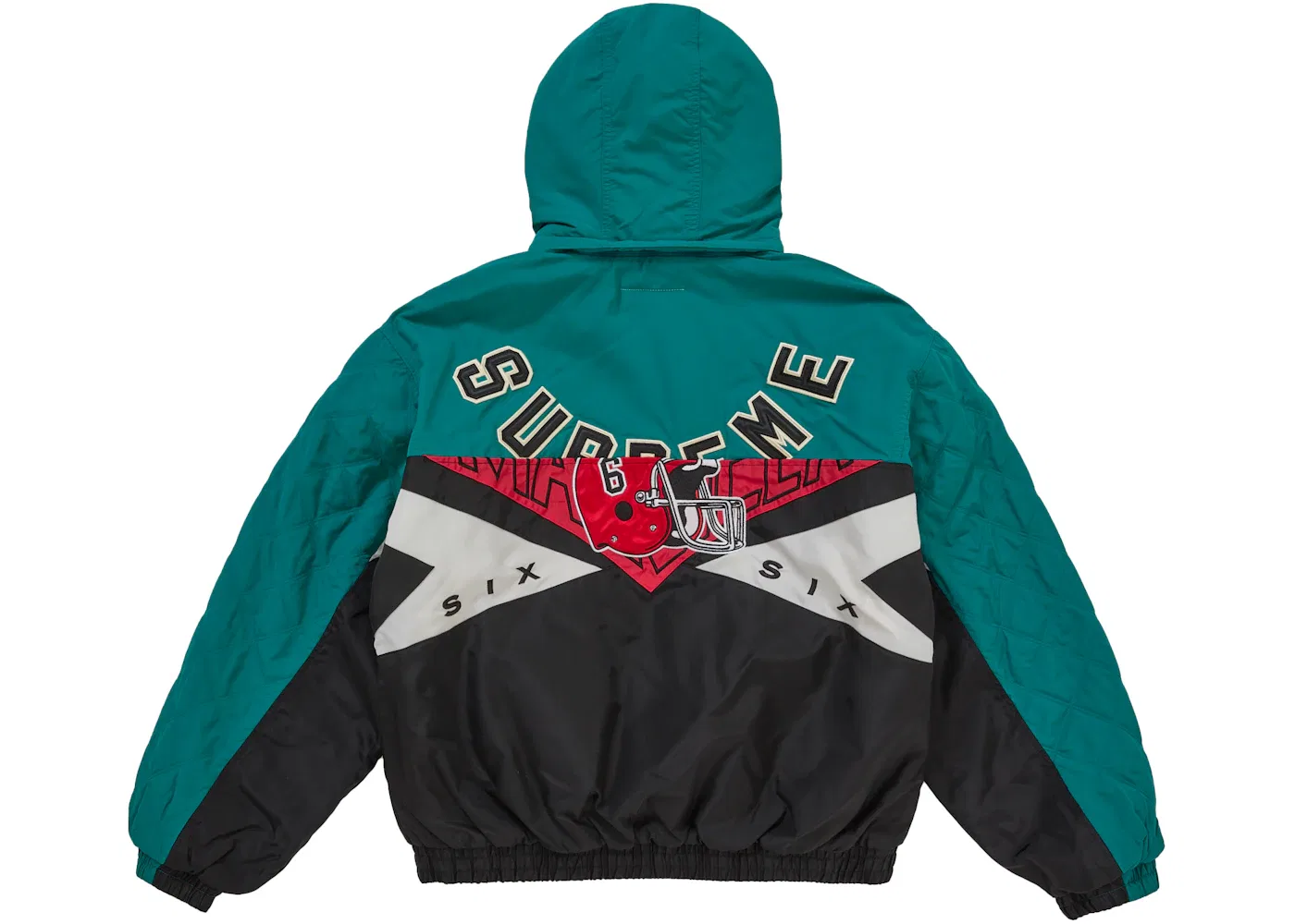 Мужская куртка-стадион с разрезом Split Stadium Jacket Supreme, Teal — фото 3
