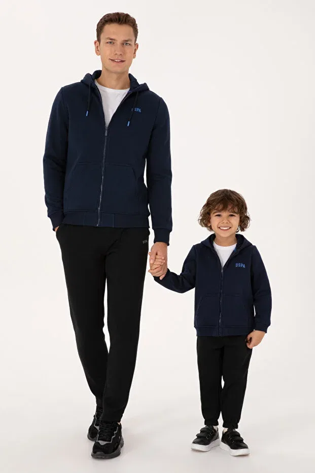 Мужской кардиган ribbed knitted U.S. Polo Assn., Navy Blue — фото 4