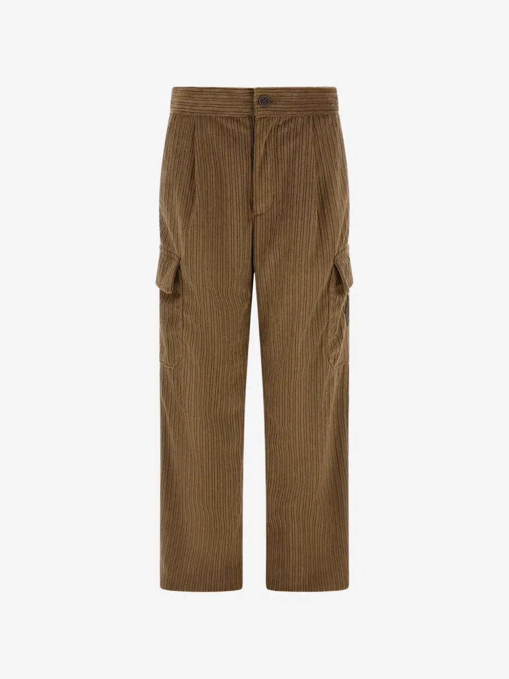 Вельветовые брюки карго Herno Kids, коричневый