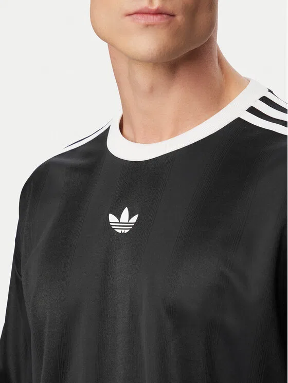 Футболка loose fit adicolor Jacquard Adidas, черный — фото 4