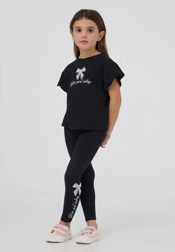 Леггинсы с принтом Leggings - trousers Terranova, черный