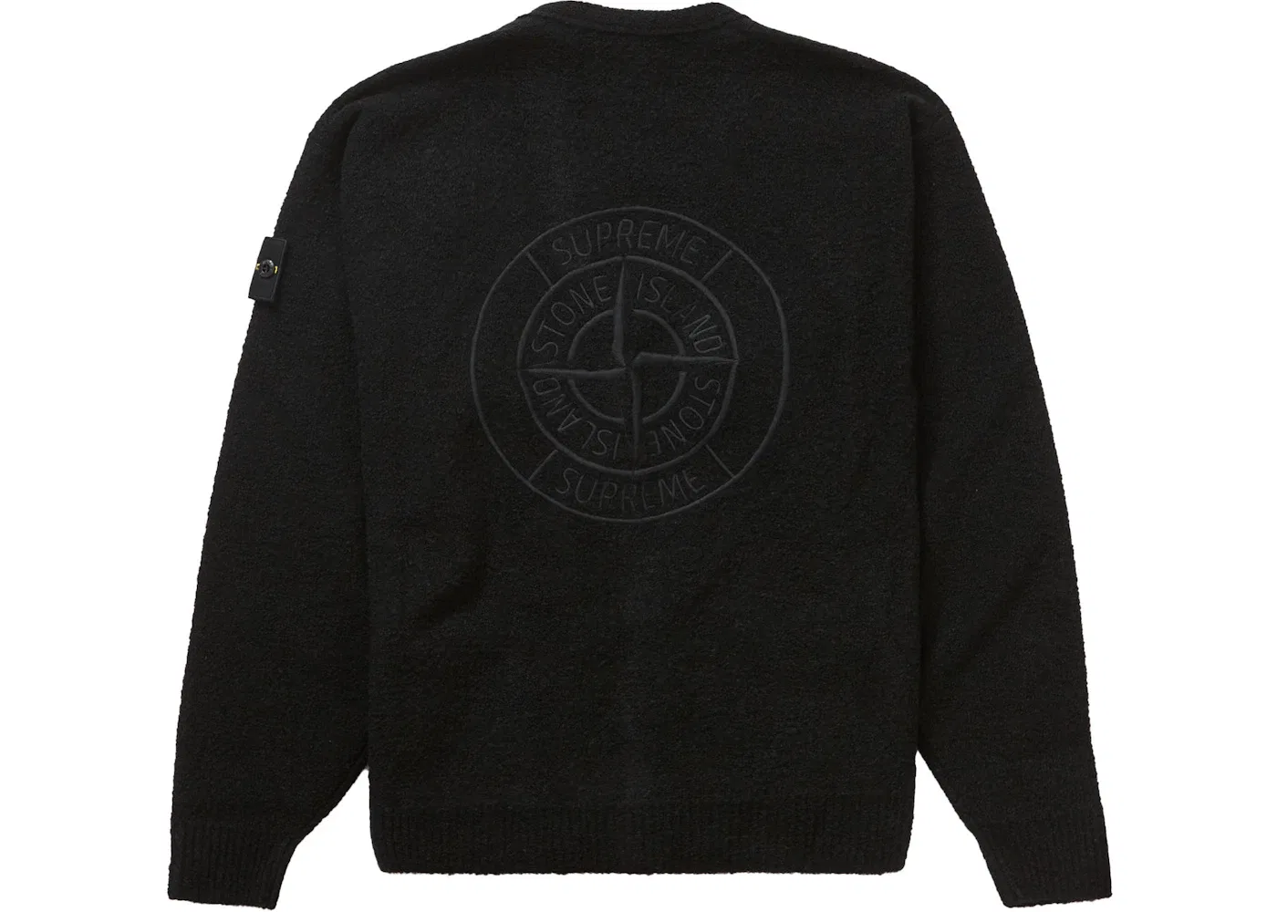 Мужской кардиган из букле Supreme Stone Island, Black — фото 2