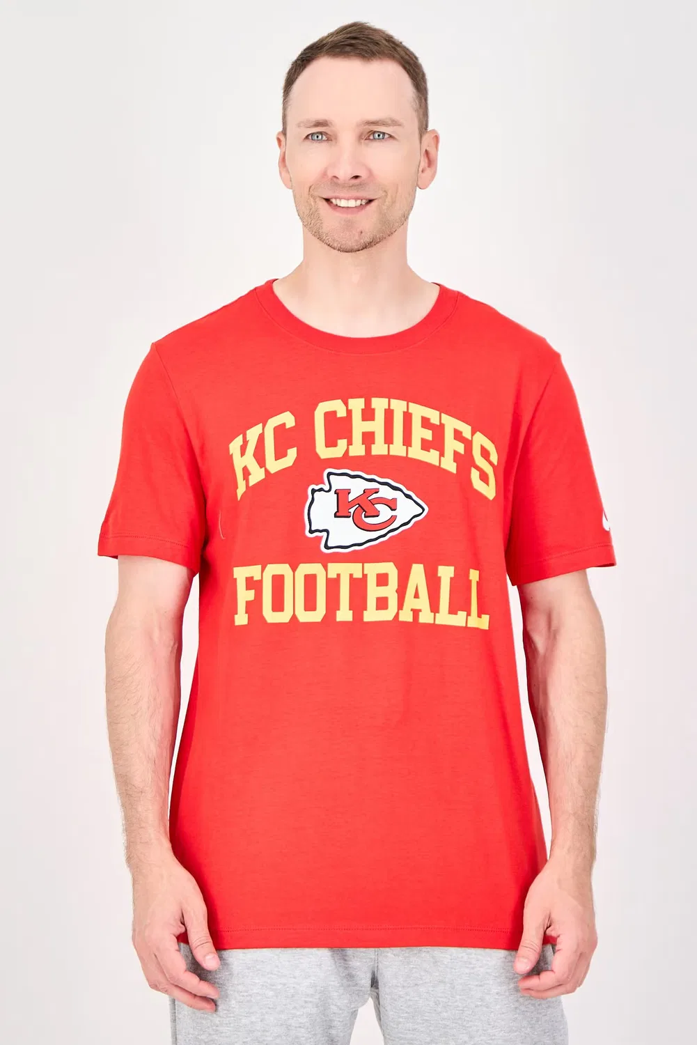 Футболка спортивная с коротким рукавом Kansas City Chiefs Nike, красный