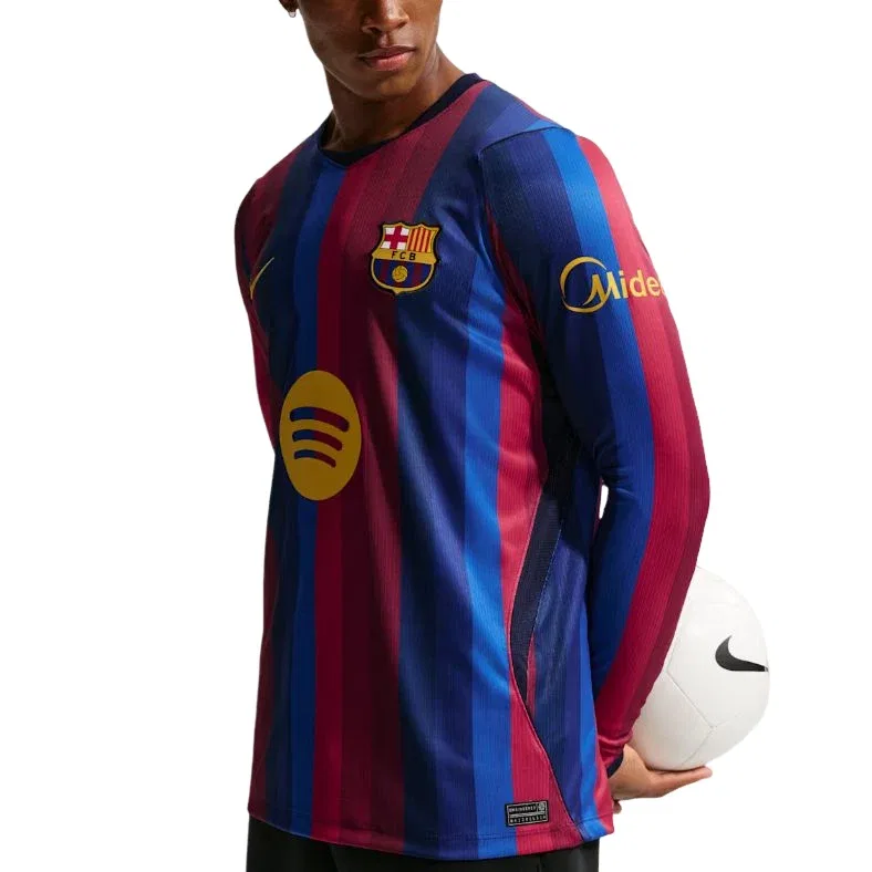 Мужская игровая майка F.C. Barcelona 2026/27 Stadium Home Dri-FIT Replica T-Shirt Nike, Deep Garnet/Blue Void/Blackened Blue/Mineral Yellow — фото 2