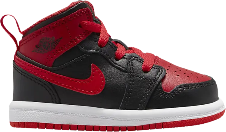 

Кроссовки Air Jordan 1 Mid TD Alternate Bred, красный