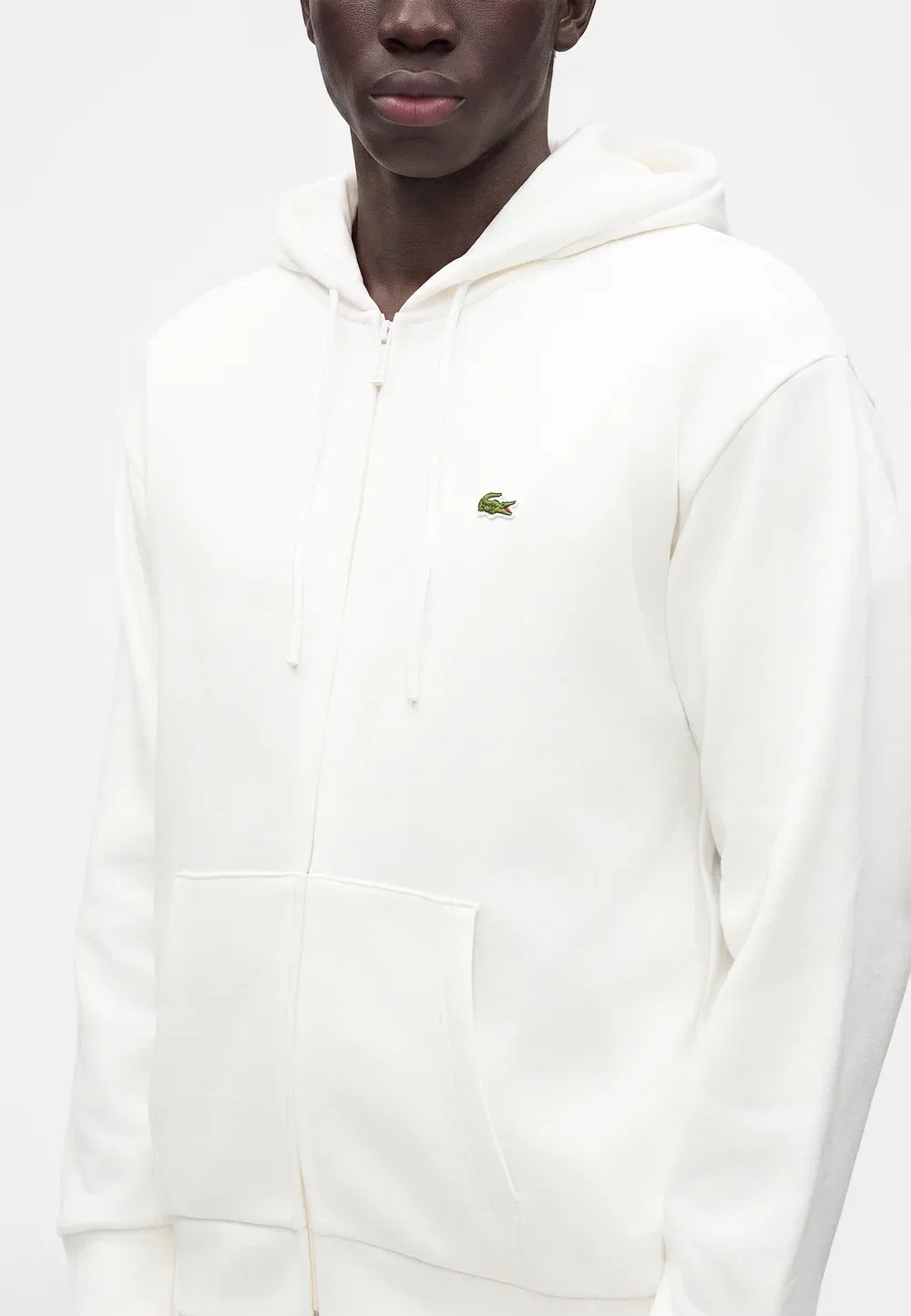Sh8864_132 - толстовка на молнии Lacoste, Flour — фото 4