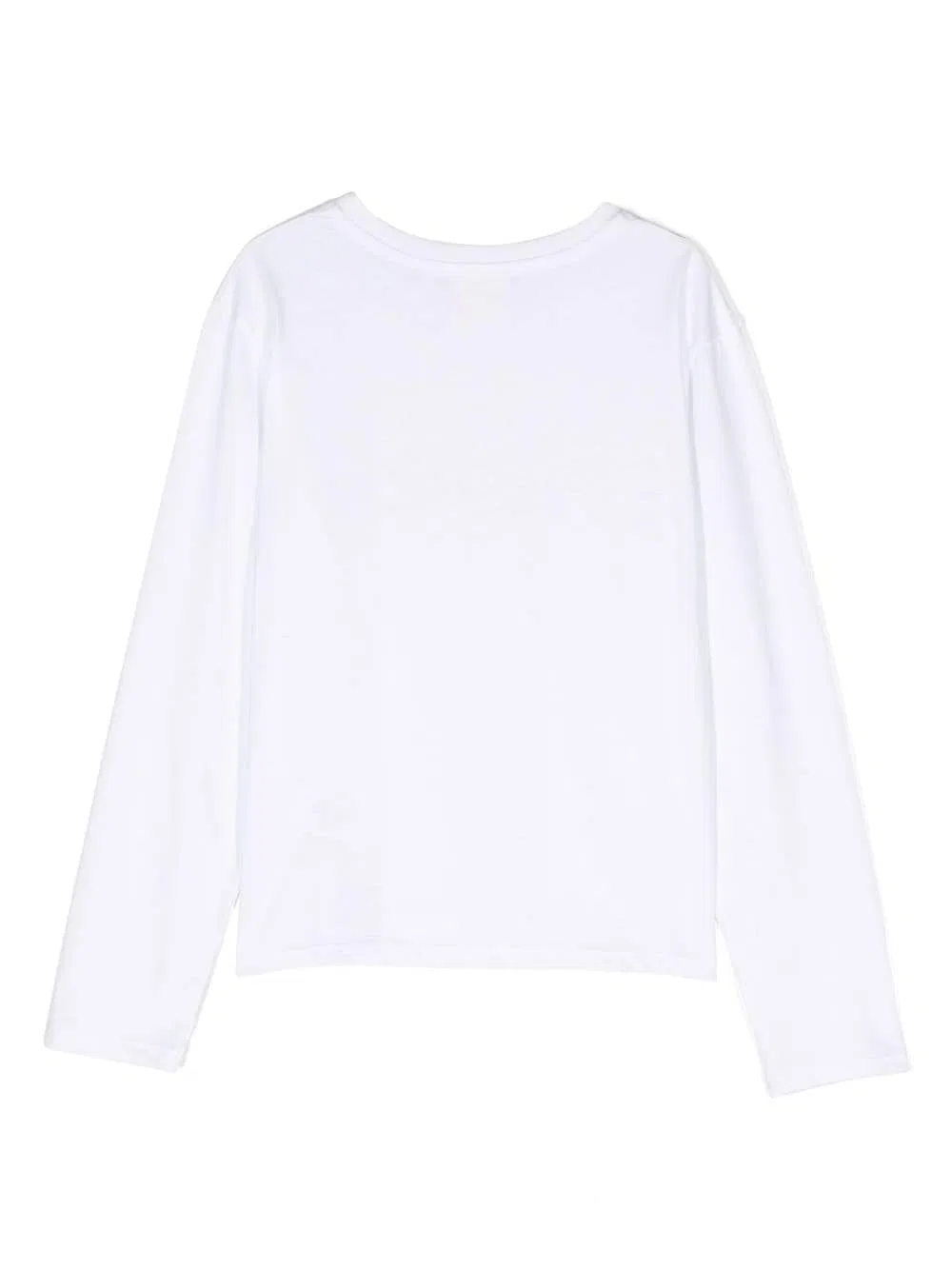 Футболка с длинным рукавом с вышитым логотипом Girls Beaded-Logo Long-Sleeve T-Shirt Givenchy, White — фото 2