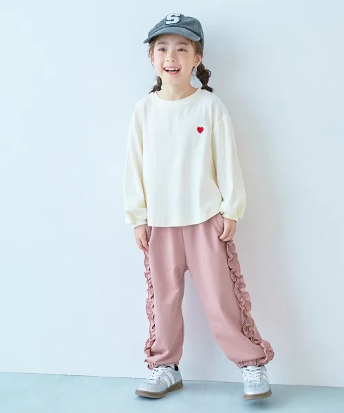 Детские спортивные штаны с фриллом и лентой Mini Fleece, модель с фриллом и лентой, devirock, Серый — фото 3