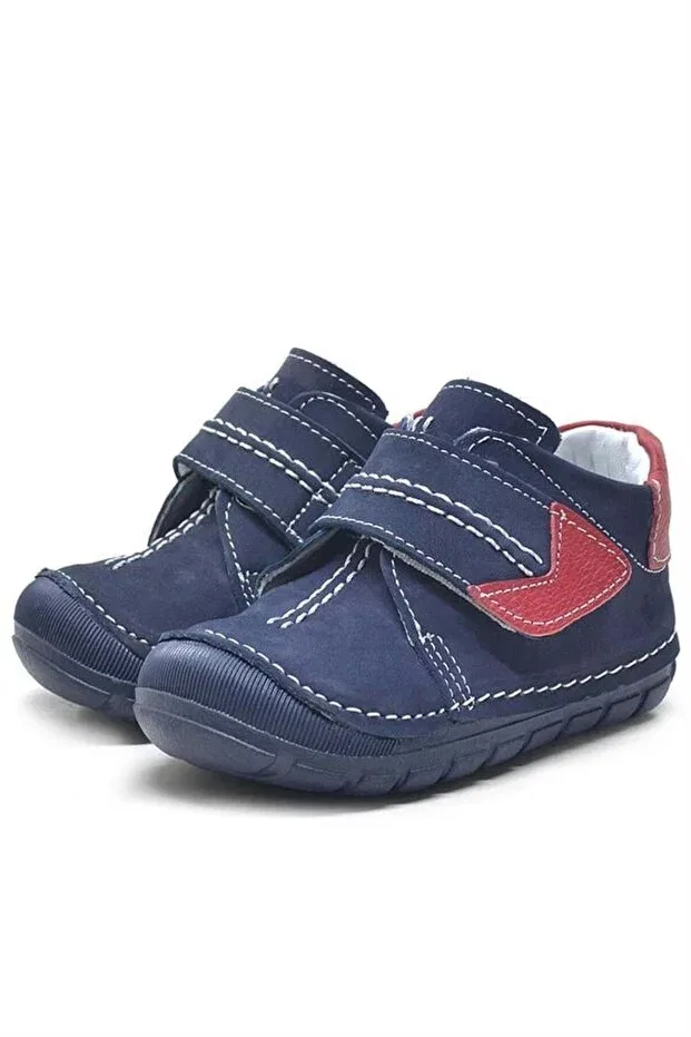 Детские туфли для малышей из натуральной кожи Popeye Rakerplus, Navy Blue — фото 4