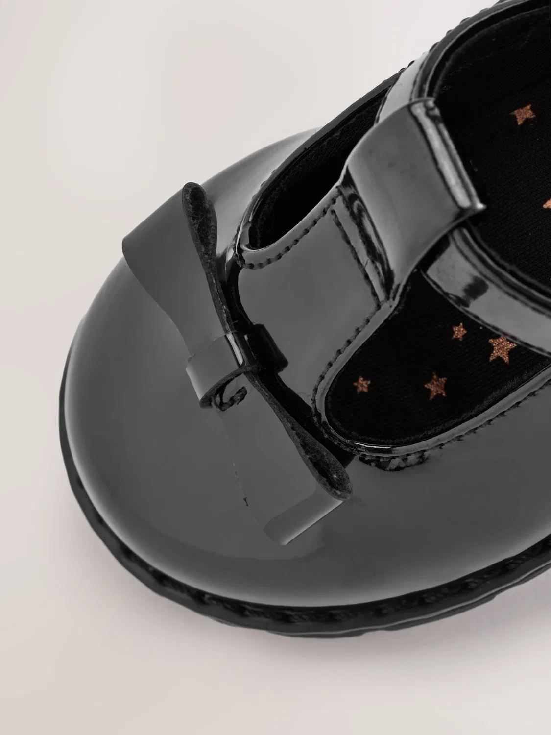 Туфли для школы, широкий полнота, Black Patent Next, черный лакированный — фото 4