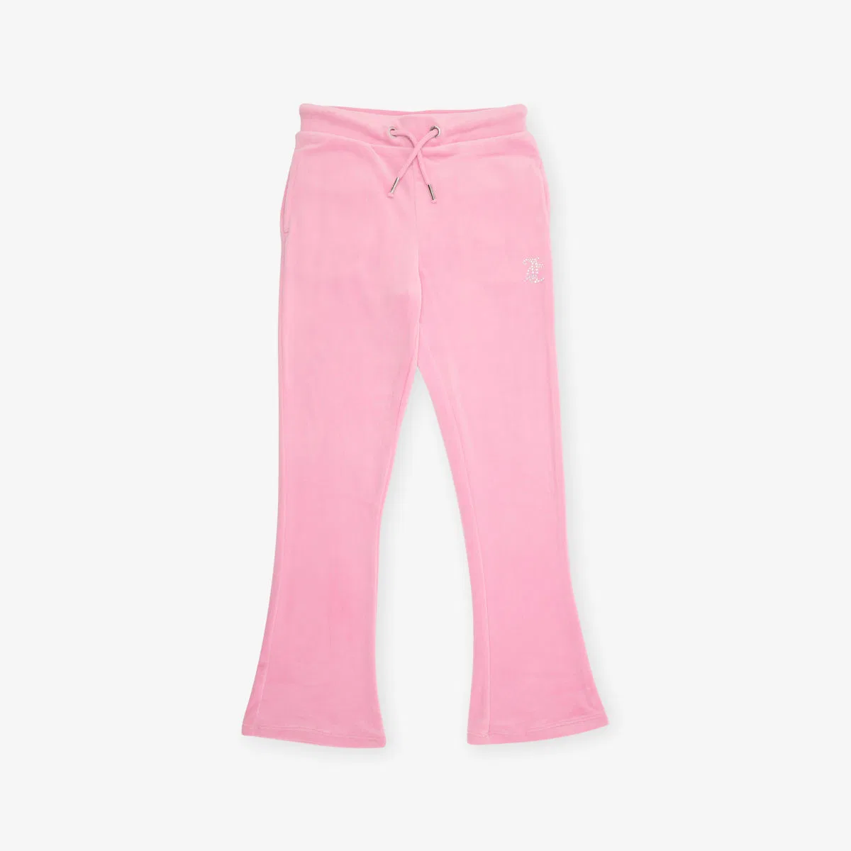 Спортивные брюки-клеш из велюра с логотипом diamante, размер 7-13 лет Juicy Couture, сиреневый