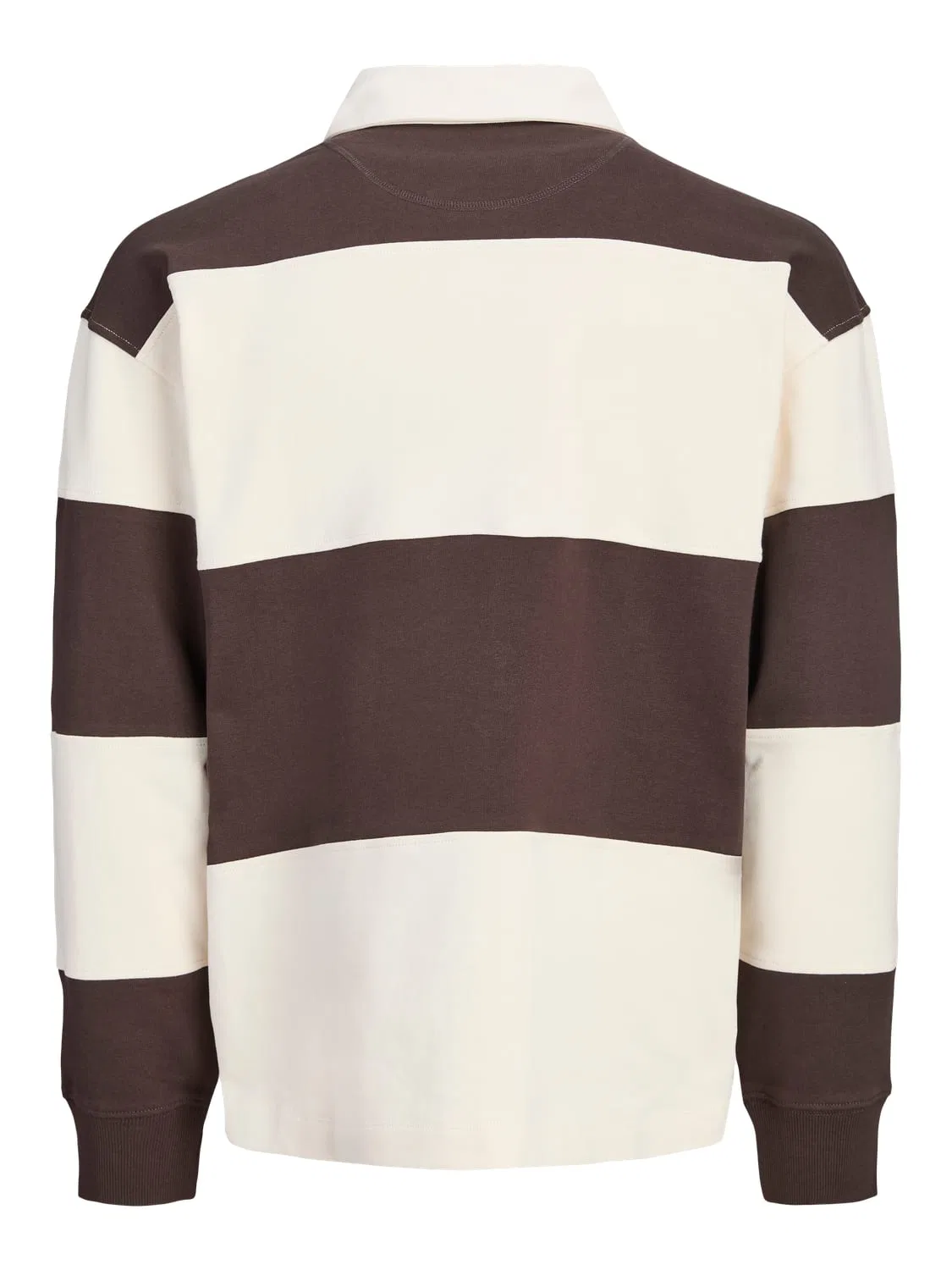 Свитшот с воротником поло Jorsalamanco Rugby Polo Jack & Jones Junior, коричневый — фото 2