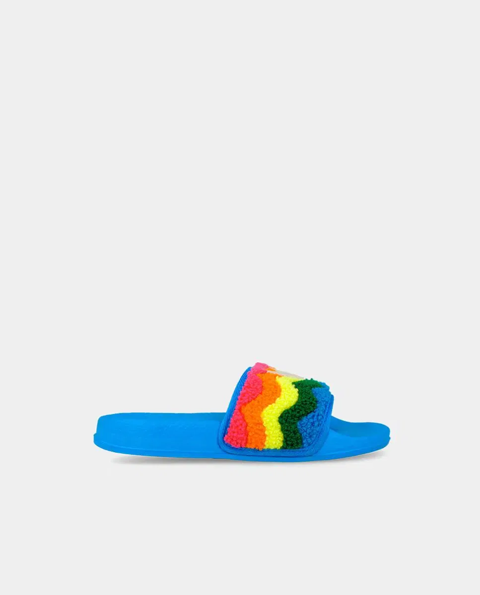 Детские шлепанцы для девочек с тканевым верхом Agatha Ruiz de la Prada, Azul