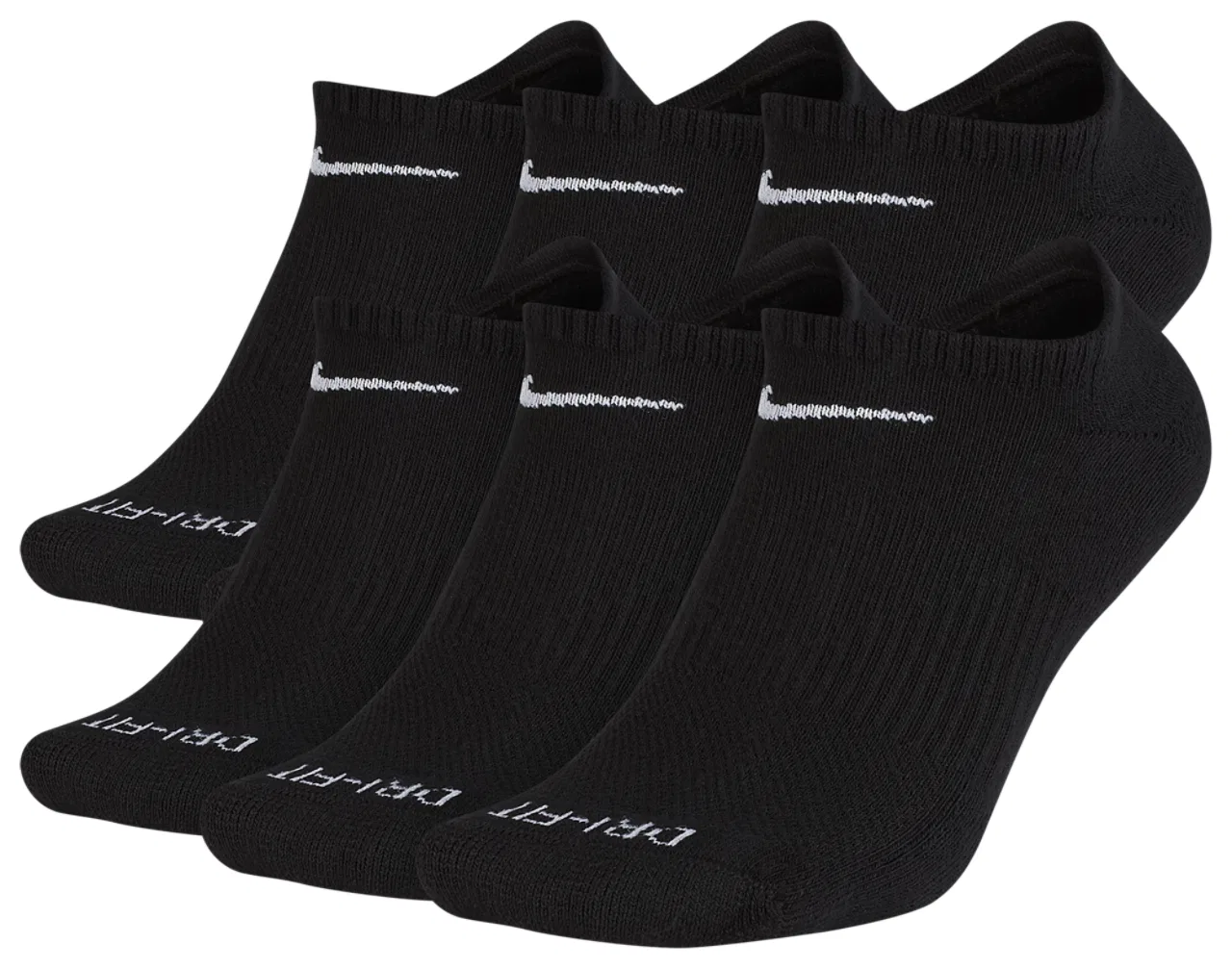 Носки мужские Nike Everyday Plus Cushion 6 пар, черный/белый — фото 2