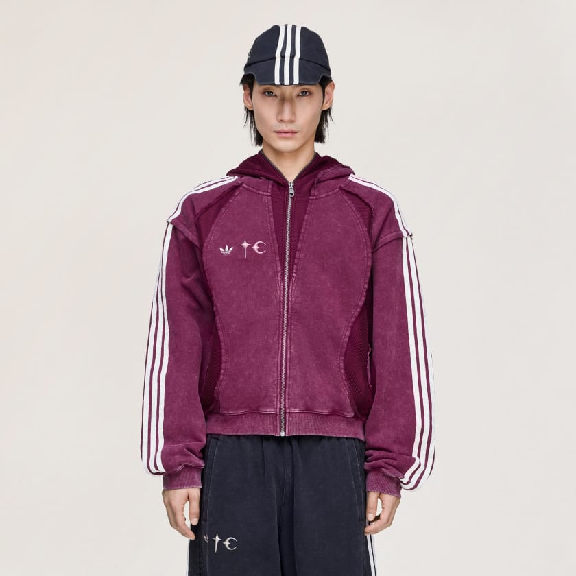 Толстовка Adidas Originals Thug Club Teamgeist, фиолетовый — фото 4