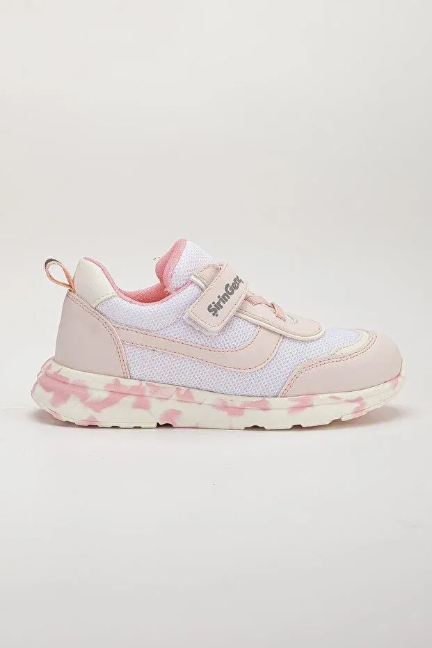 Детские спортивные туфли для девочек ортопедические Şiringenç orthopedic girls' sports shoes powder velcro anorak material Dilimler Ayakkabı, Powder — фото 2