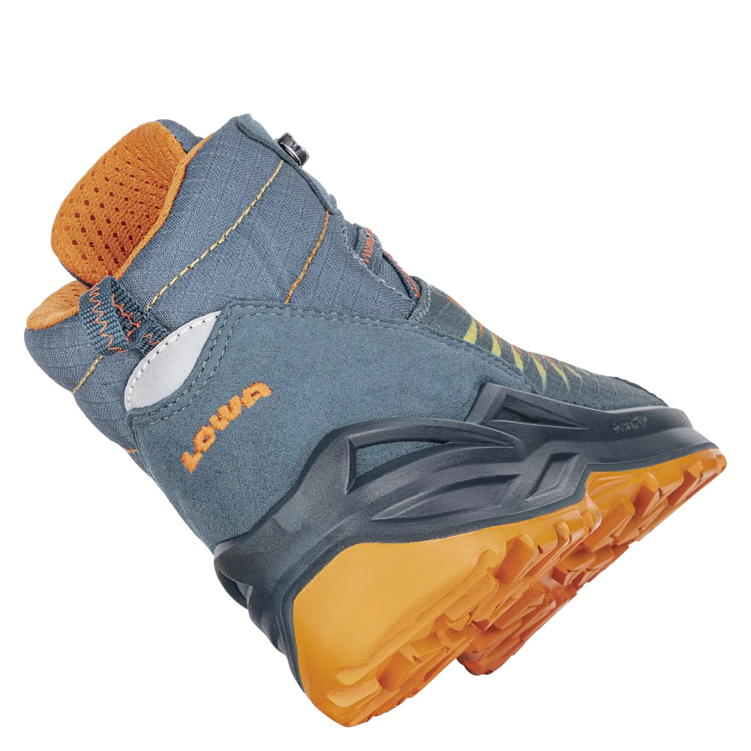 Детские ботинки для мальчиков с мембраной Zirrox II Gtx Mid Jr LOWA, Petrol Mango — фото 2