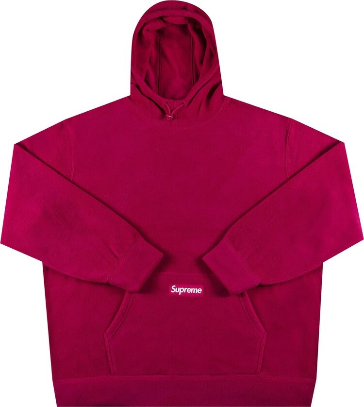 Толстовка Supreme Polartec Hooded Sweatshirt 'Magenta', фиолетовый — фото 2