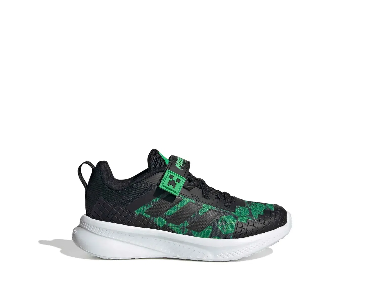 Кроссовки Minecraft Fortarun 4.0, adidas, черный/зеленый — фото 3