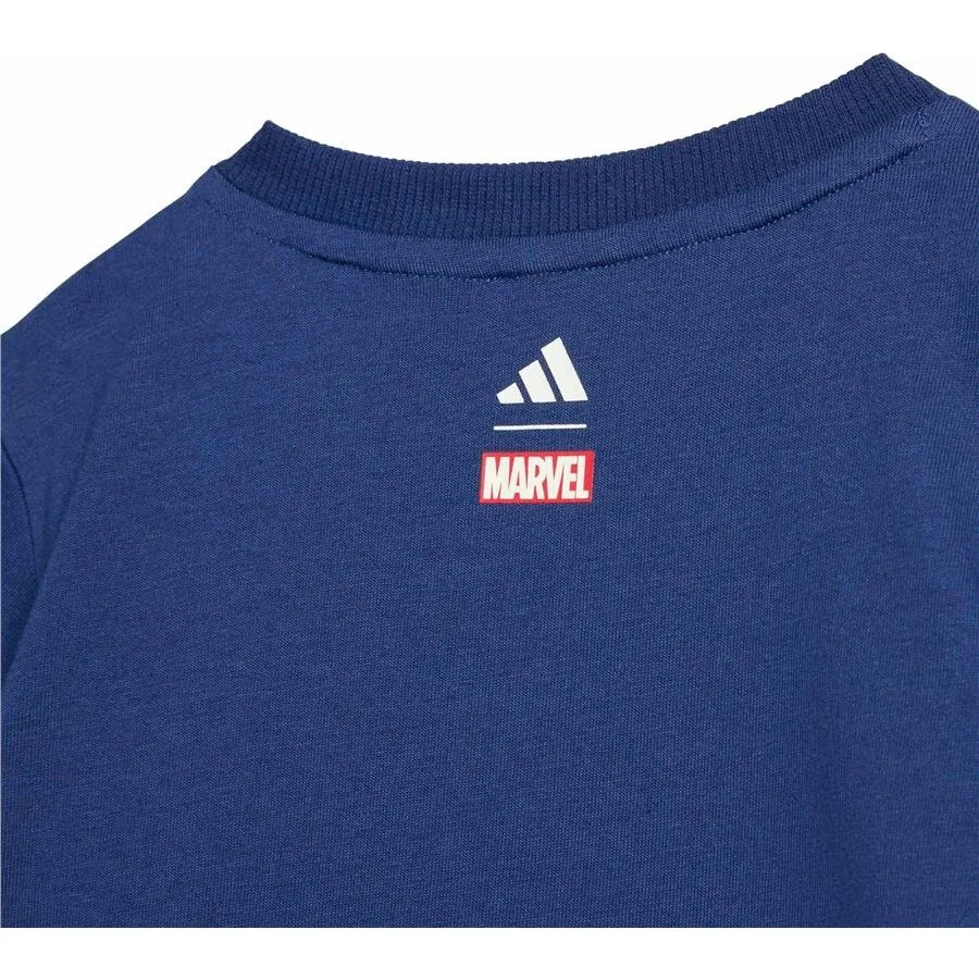 Детский спортивный комплект с шортами Mrvl Sm T Set adidas, Синий — фото 3