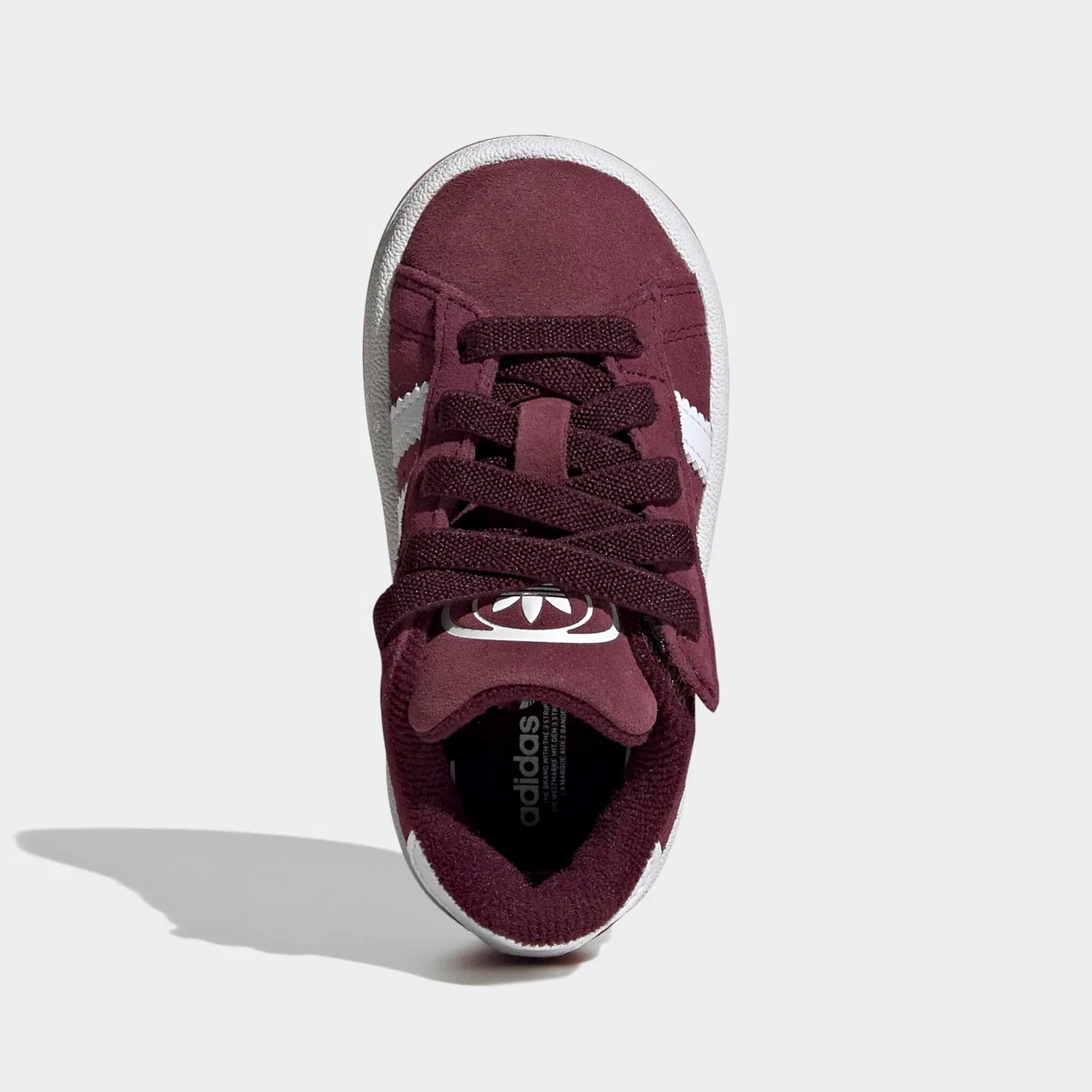 Детские кроссовки Campus 00s Adidas Originals, Maroon/White/Gum — фото 4