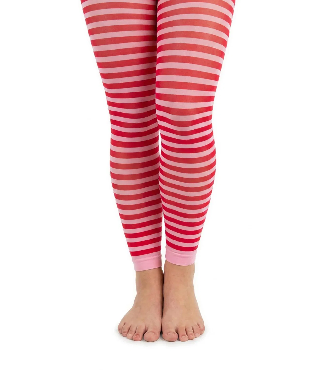 Колготки без стопы в полоску (для маленьких и больших детей) Stripe Footless Tights (Little Kid/Big Kid) Jefferies Socks, Bubblegum