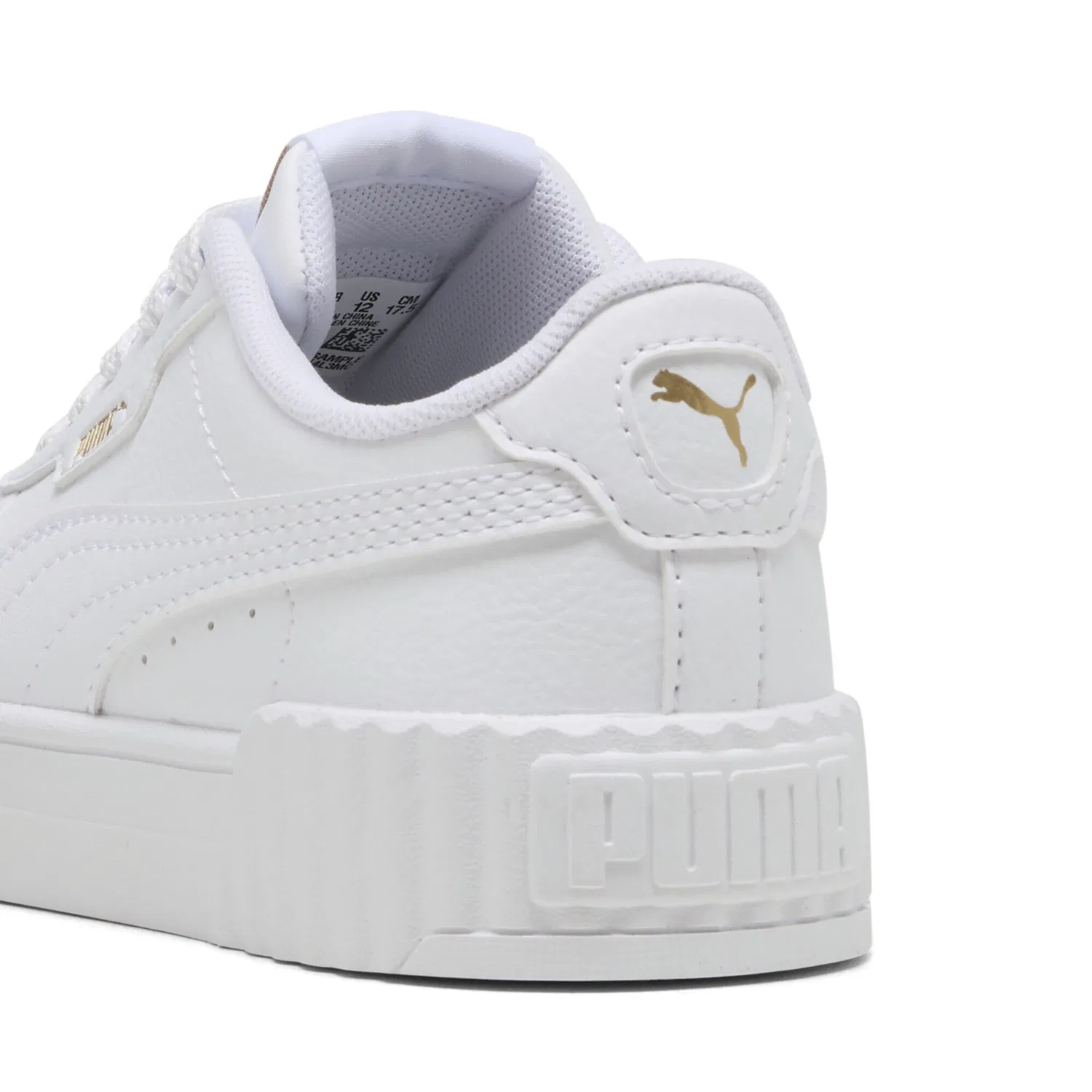 Детские кроссовки с мягкой амортизацией Carina 3.0 PUMA, White Gold — фото 2