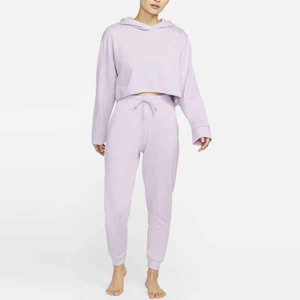 Толстовка Nike Yoga Luxe Hoodie Pink/Purple, цвет tan — фото 3