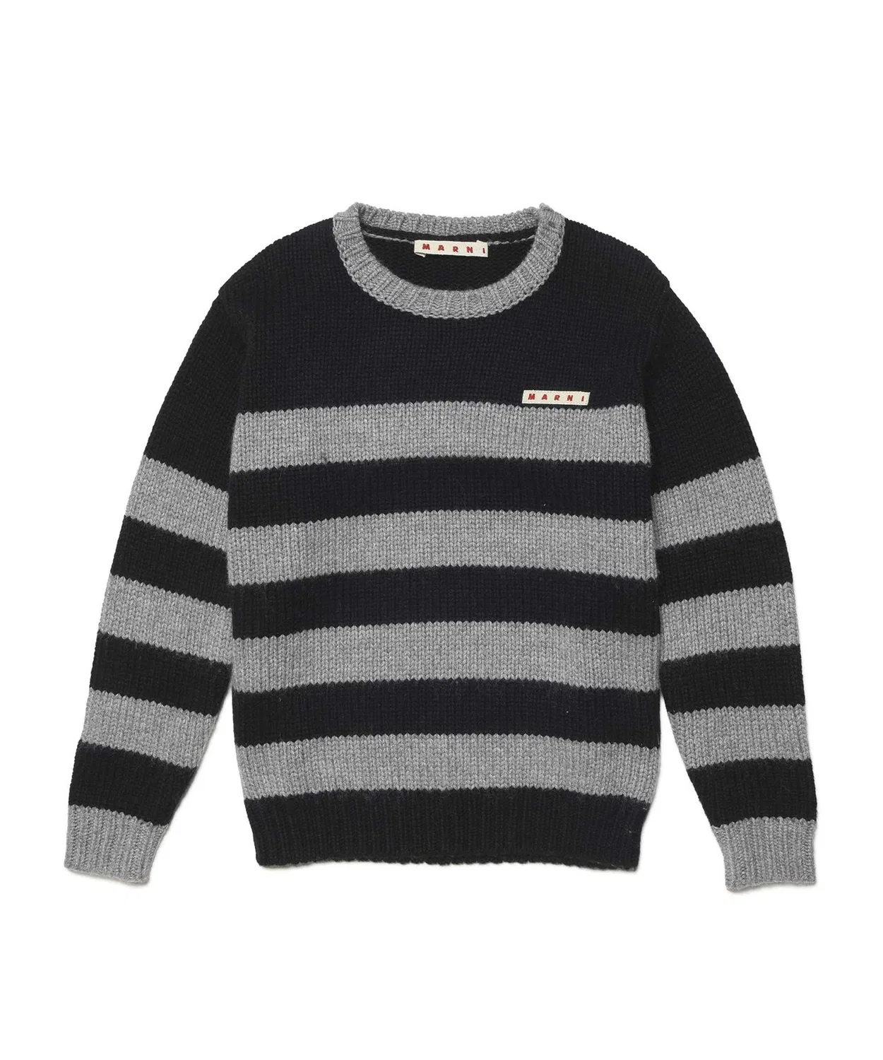 Детский свитер с длинным рукавом с принтом MARNI, Black