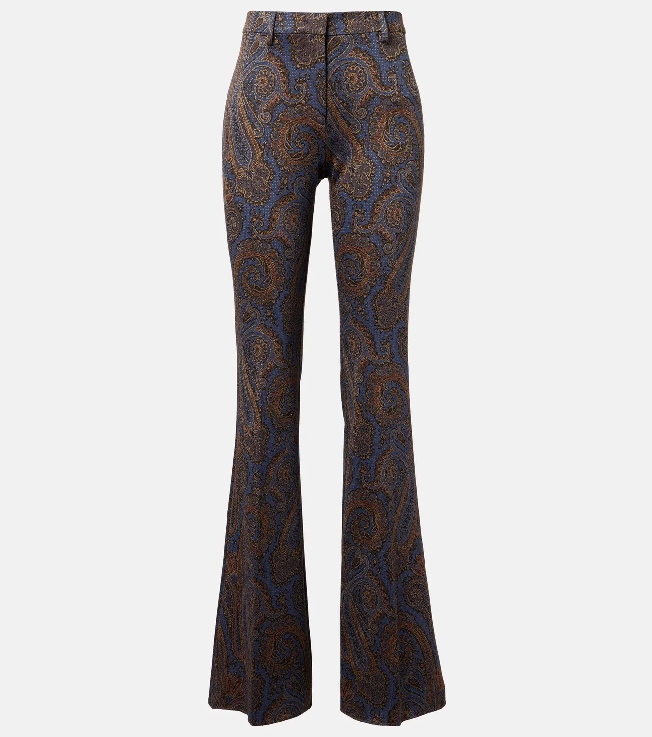 Расклешенные брюки пейсли ETRO, синий
