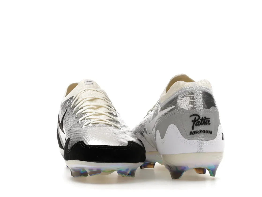 Детские бутсы Nike Jr. Mercurial Vapor 16 Elite Patta Chrome, Chrome/Black/White — фото 4