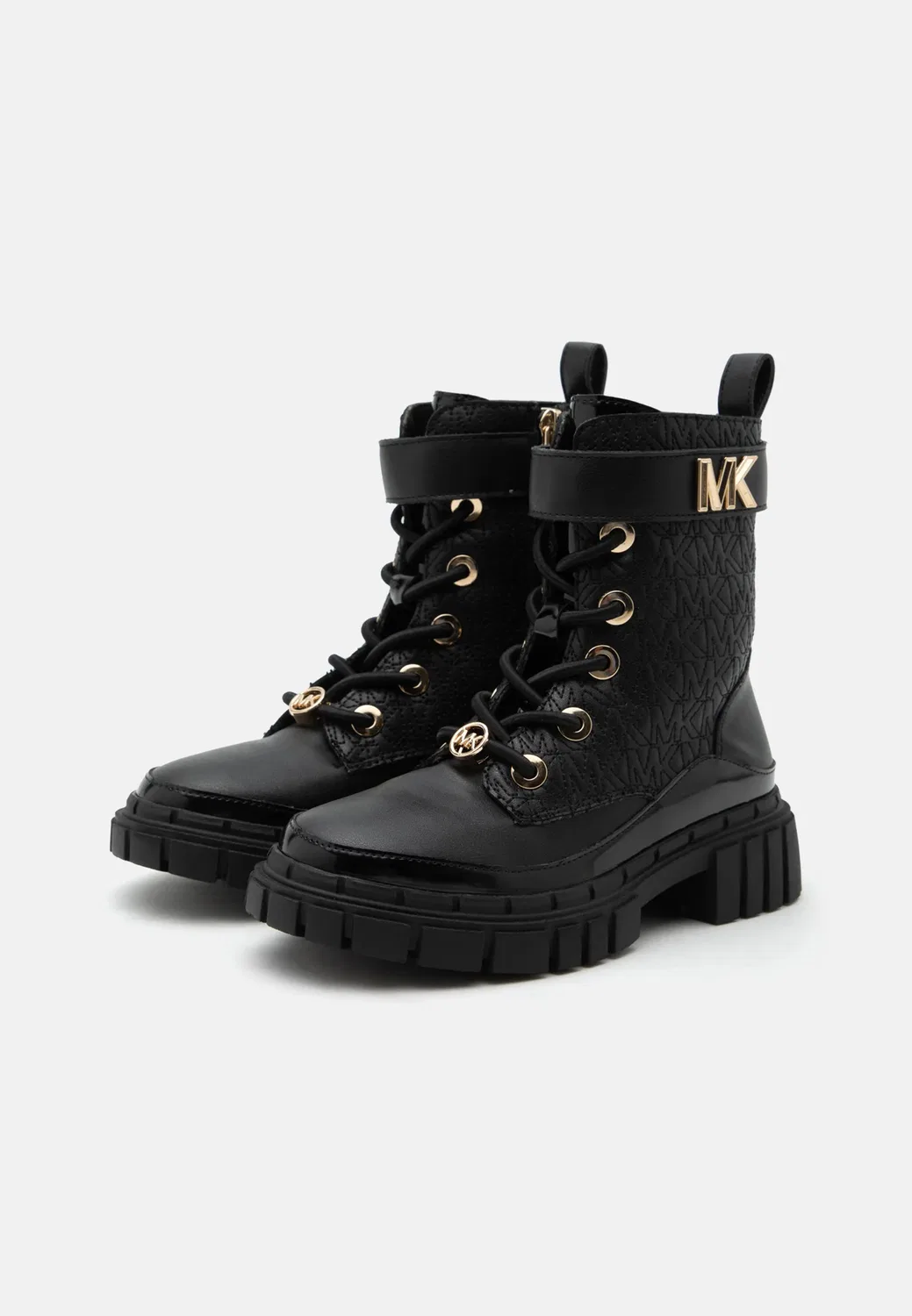 Детские и подростковые ботильоны Blake на шнуровке Michael Kors Kids, Black — фото 2