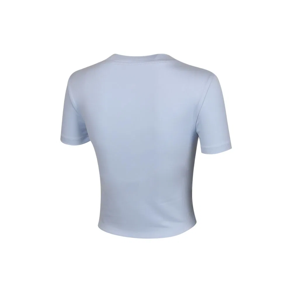 Женская футболка с круглым вырезом хлопковая Nike, Light Blue — фото 3