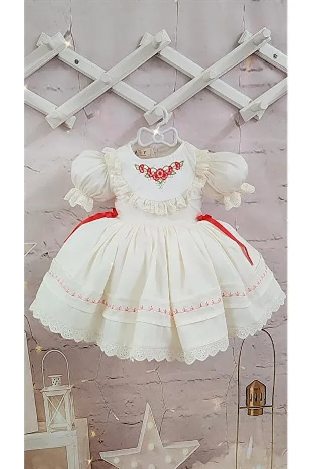 Детское платье для девочек с кружевом Linarookids, Nude Color