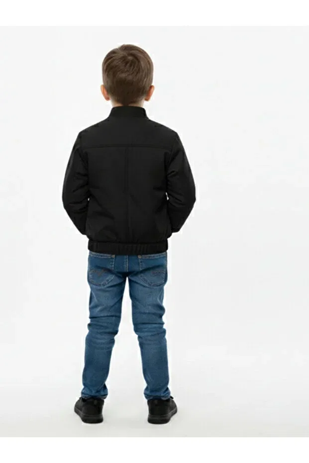 Детское пальто для девочек с длинным рукавом Smalltouch, Black — фото 4