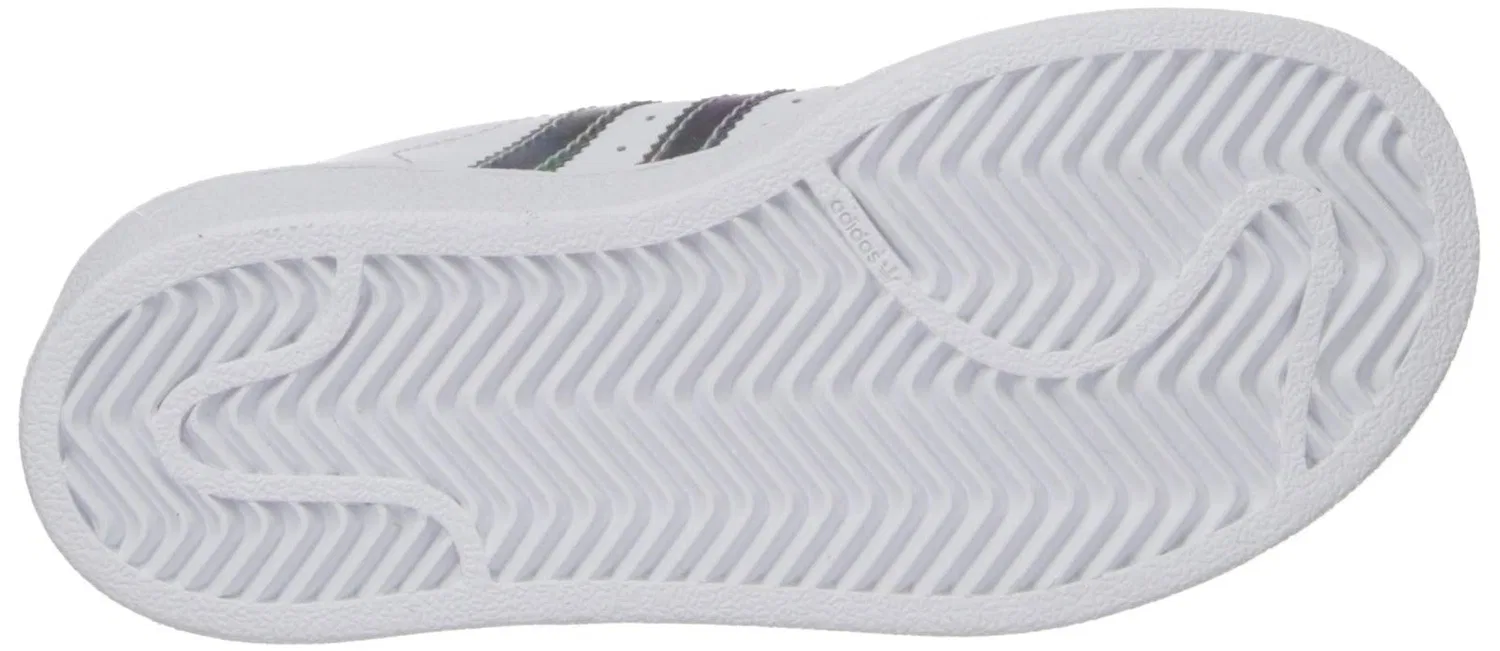Детские кроссовки для мальчиков с закрытой шнуровкой Superstar C Adidas Originals, Or Blanc Métallisé — фото 4