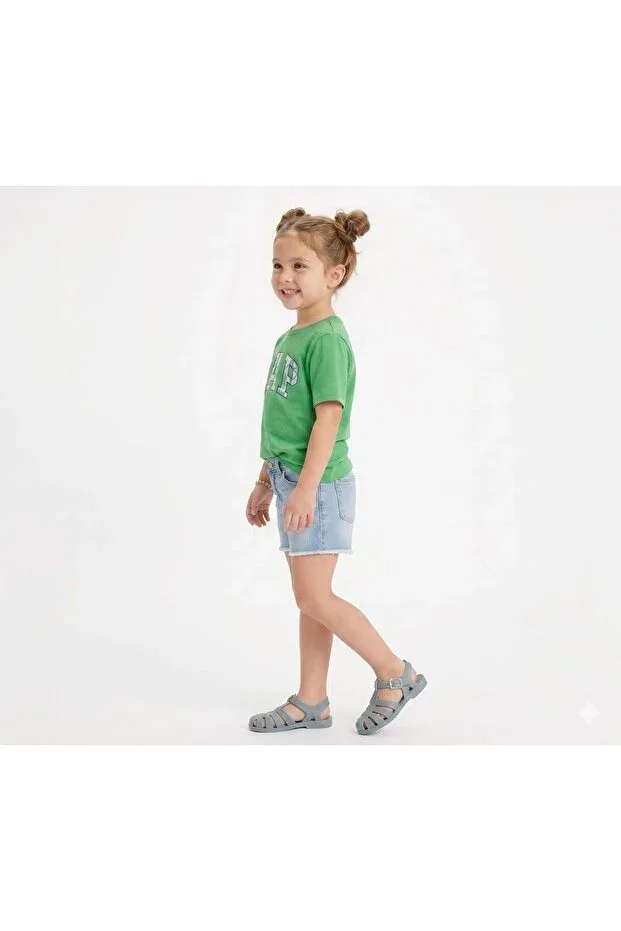 Детские шорты для девочек джинсовые Gap Kids, Blue — фото 2