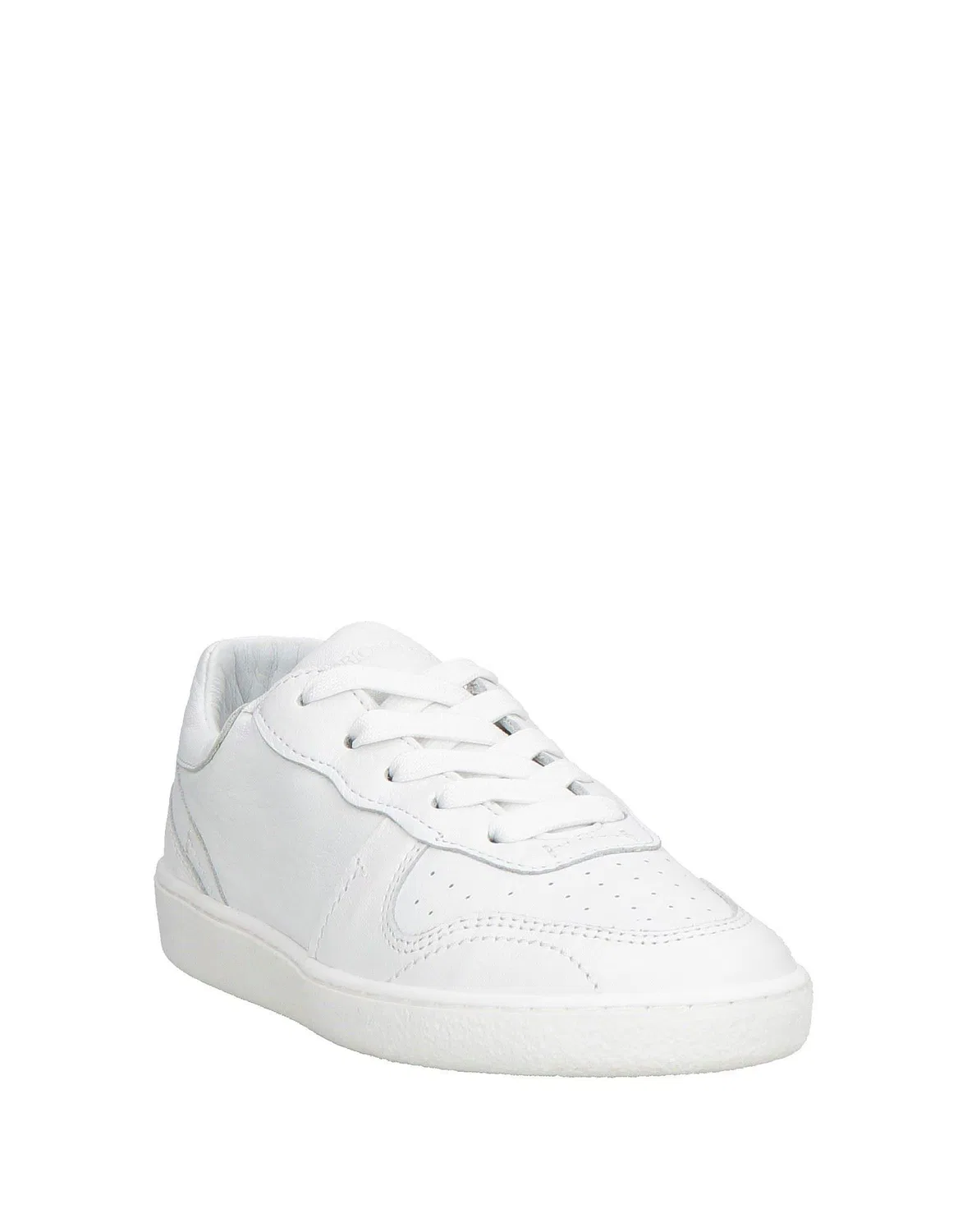Детские кроссовки для девочек кожаные Low-Top Sneakers Giorgio Armani, белый — фото 2