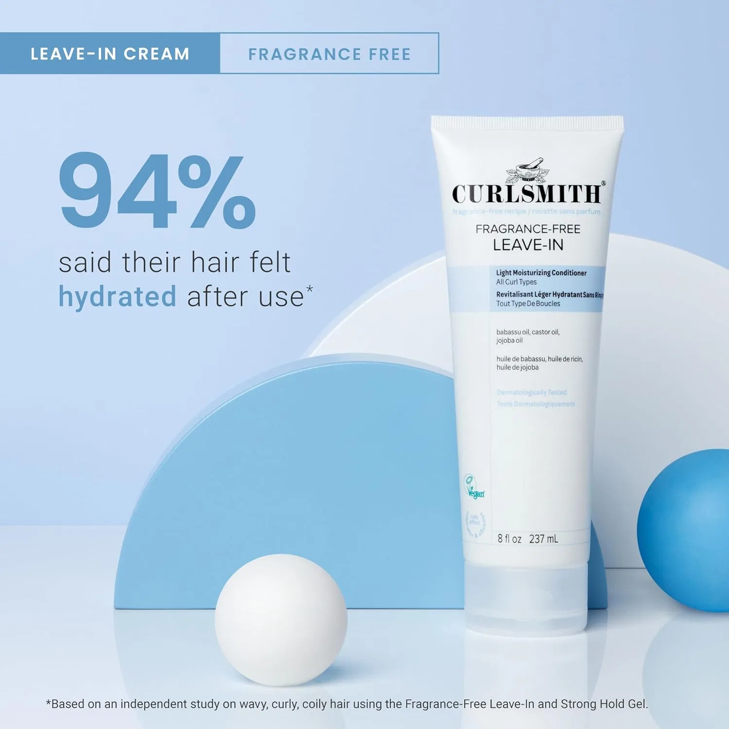 Несмываемый кондиционер Curlsmith Fragrance-Free для всех типов локонов Curlsmith — фото 4