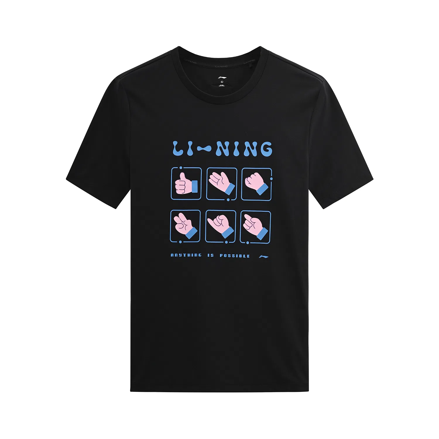 Детская футболка с принтом Li-Ning Thin Straight Fit, Elf Green — фото 3