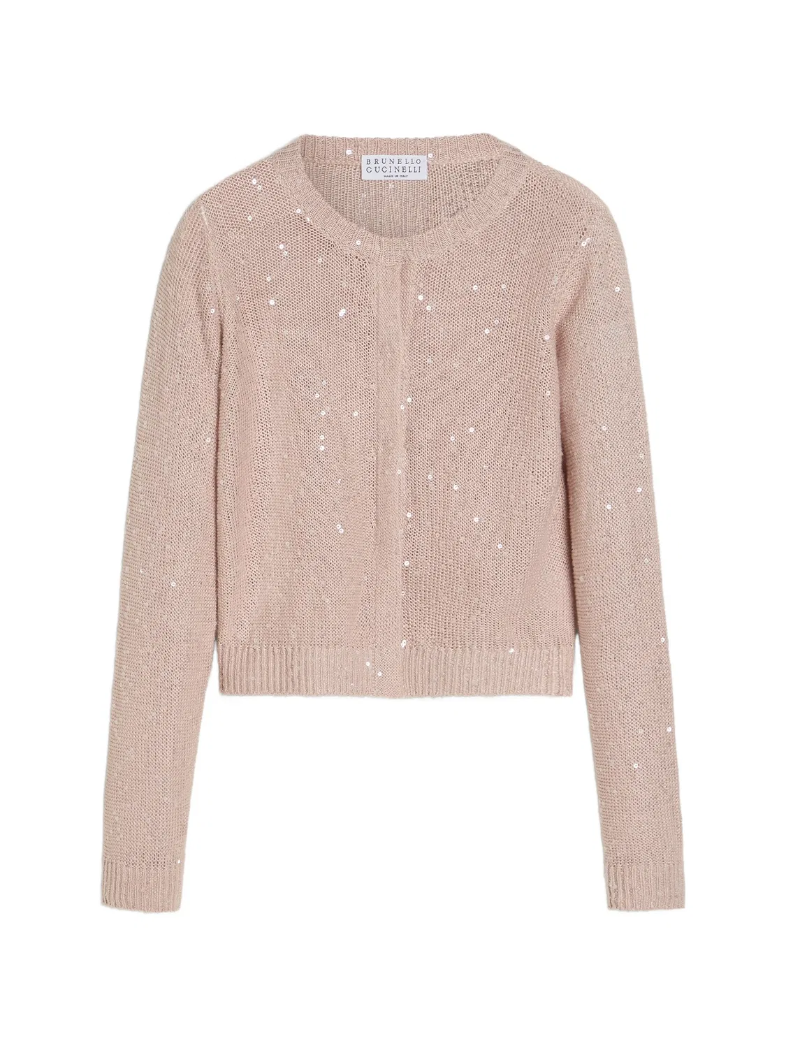 Кардиган с пайетками Brunello Cucinelli, нейтральные