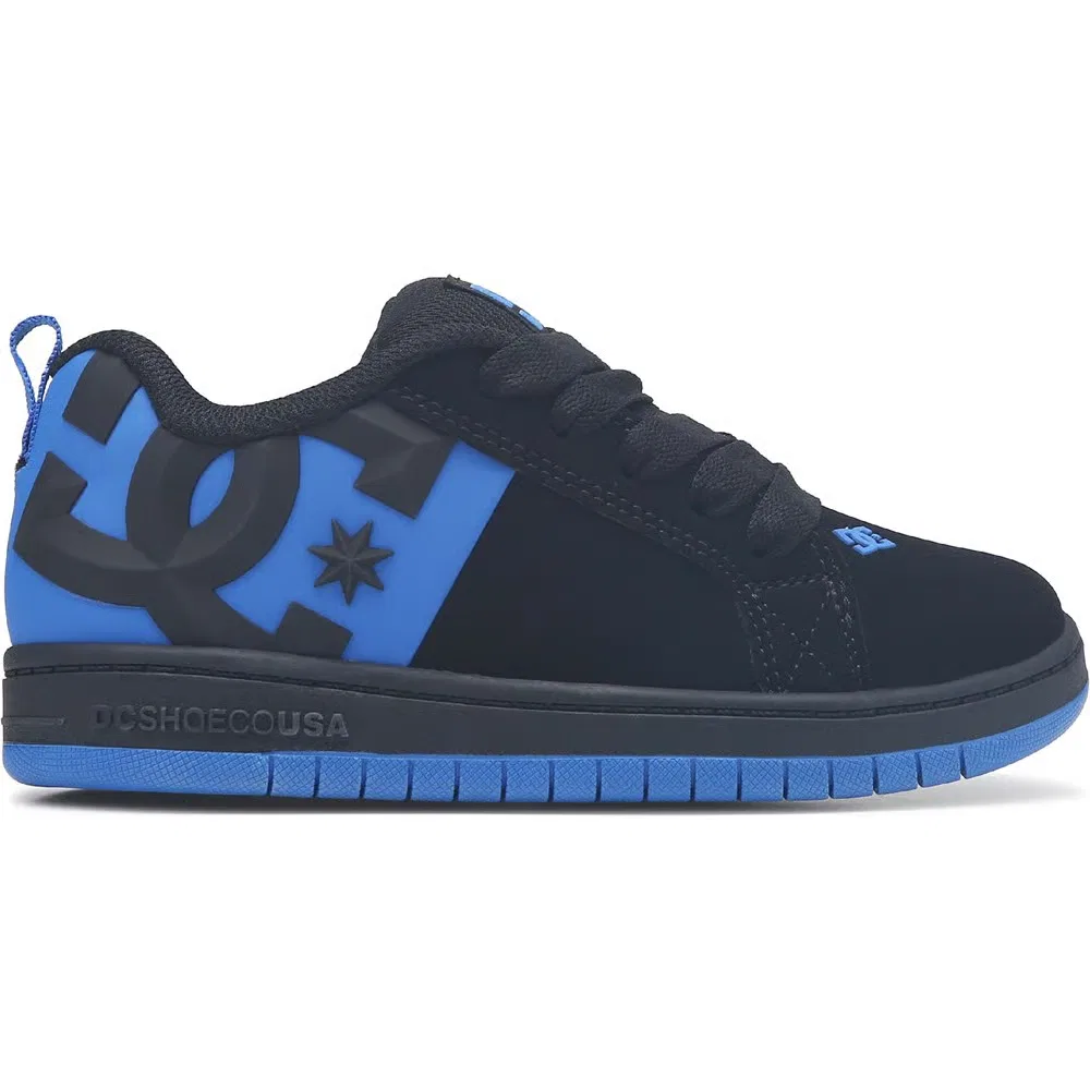 Детские кроссовки Court Graffik Dc Shoes, Black/Blue — фото 2