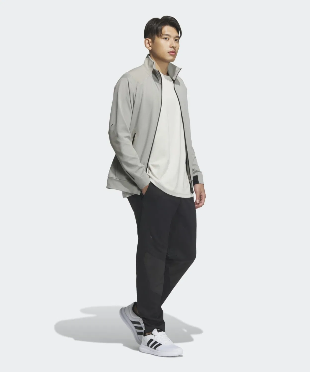 Мужские спортивные штаны с утяжкой Premium Active Regular Fit Full Length Track Pants Adidas, Black — фото 3