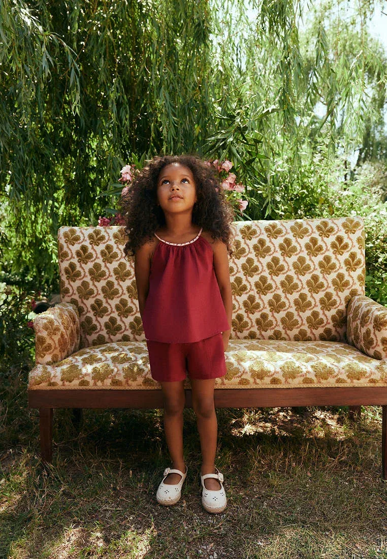Детские шорты Mango Kids, Maroon