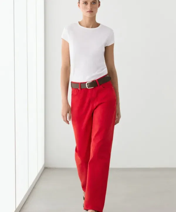 Футболка с коротким рукавом из мерсеризованного хлопка, Massimo Dutti — фото 2