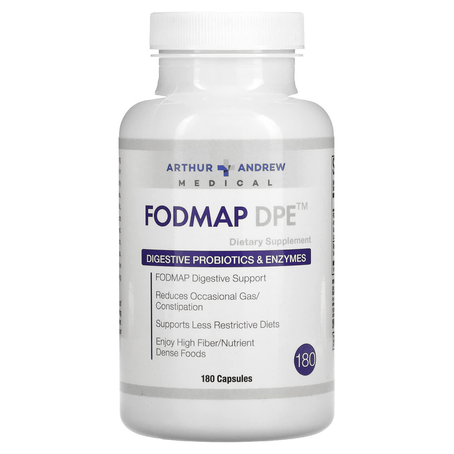 

Добавка Arthur Andrew Medical FODMAP DPE, 180 капсул