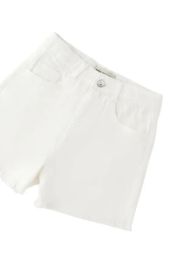 Шорты джинсовые Denim shorts Roy Rogers, optical white, белый — фото 3